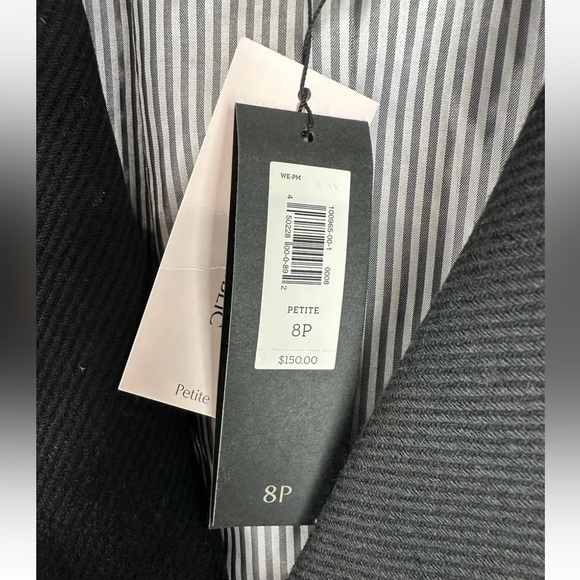 Banana Republic Equestrian Jacket Blazer Womens Sz 8 Petite NEW Black - Picture 5 of 12